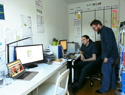 Michi & I in our TaskTillDone HQ