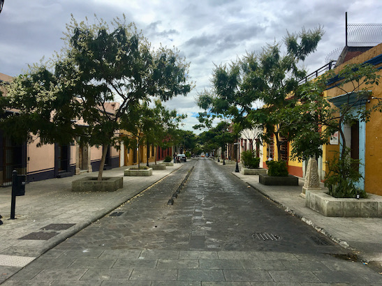 Wide streets and no people