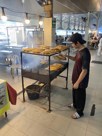Grilled fish @Gadong Market