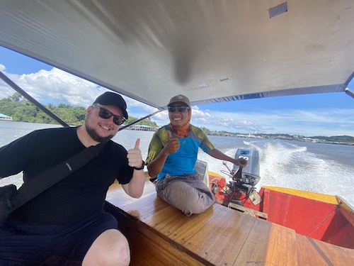 Leo and our taxi driver/guide