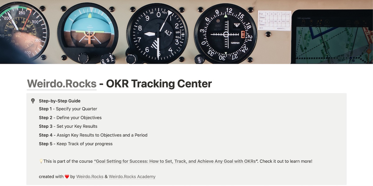 OKR Notion Template